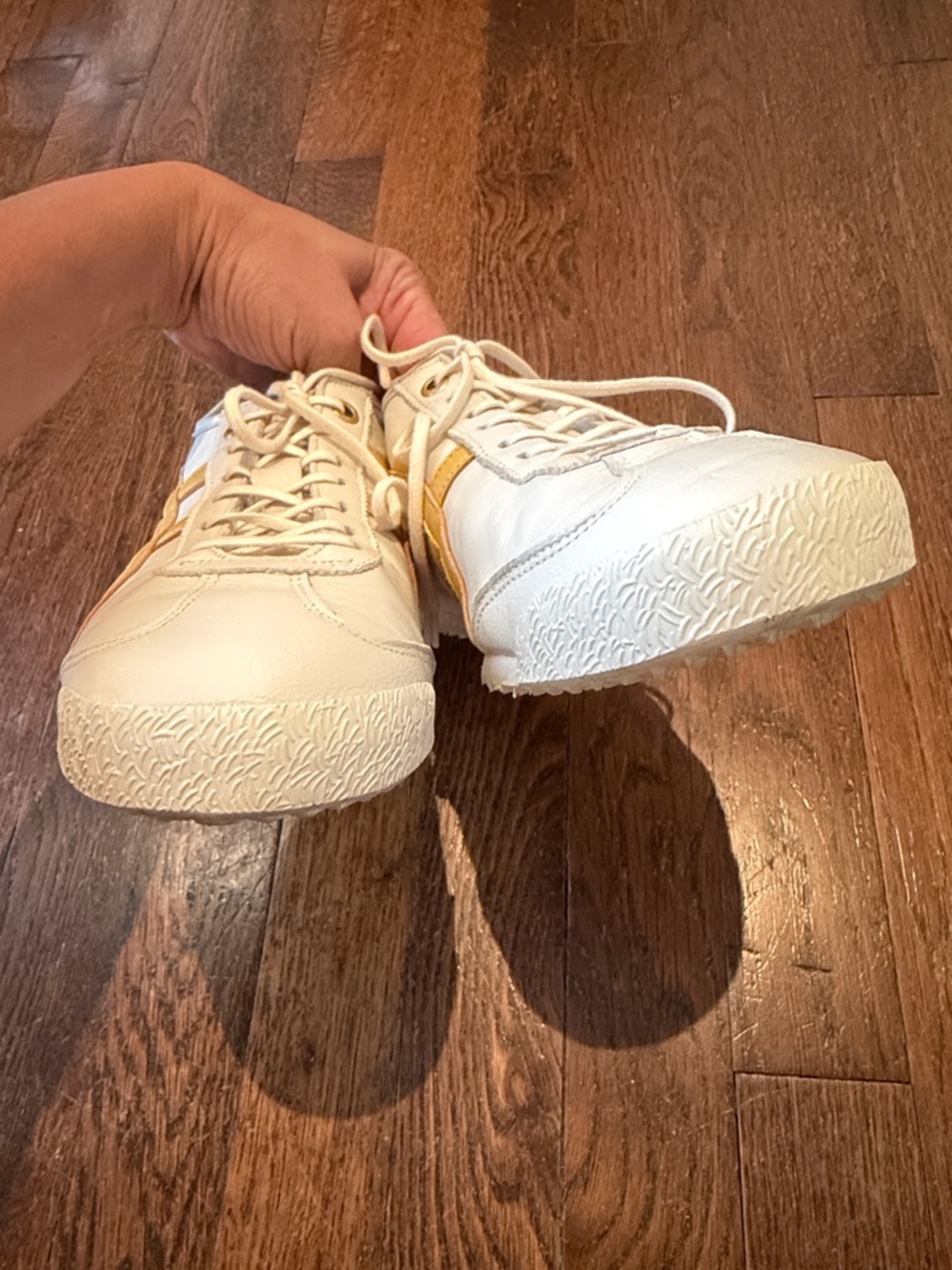 Onitsuka Tiger Mexico 66 Cream/Gold Men’s 7 - Picture 7 of 9